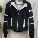 Blanc Noir Black & White Long Sleeve Zip Up Athletic Sport Track Workout Jacket Size M Photo 0