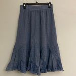 Krazy Kat  women’s gray boho lace maxi skirt size S Photo 0