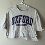 Oxford University Beige Crop Top Blue Size XL Photo 0