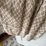 Sim & Sam  Bohemian Tan Babydoll Linen Blend Maxi Dress in Oat Print Size XSmall Photo 2