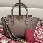 Valentino Garavani  Studded Taupe Crossbody Bag Photo 0