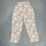 Victoria's Secret  Vintage Floral Chiffon Sheer Sleep Pants Coral Multi‎ Small Photo 2