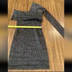 Beaufille Pinstripe One Sleeve Canopy cotton Linen Blend Stretch Mini dress 0 Gray Photo 10