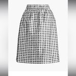J.Crew Silver and Black Lurex Gingham 2 Piece Skirt Set, size XL Photo 3