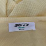 Double Zero Yellow ribbed one shoulder crop top Photo 2