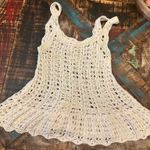 Candie's Crochet Candie’s Women’s Tank Top Ivory Medium Excellent Condition. Photo 6