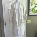 Victoria's Secret Victoria’s Secret Ivory Cozy Plush Long Sleeve Long Robe with Pockets Belt- Med Photo 6