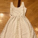 Only  Woman’s white and gold lace flower dress Photo 4