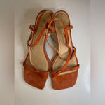 Frame  New Women’s Le Braxton Strappy Sandal‎ In Orange Sandals Size 9 Photo 7