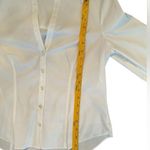 Veronica Beard  Women’s Size 6 White Button Up Blouse with Bell Sleeves Photo 3