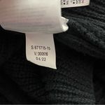 Old Navy Open Front Cardigan Longline Rib Knit Pocket Sweater Black L Photo 3