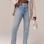 Abercrombie & Fitch  Curve Love The 90s Straight Ultra High Rise Jeans Photo 0