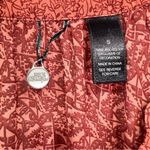 BKE Buckle Brand Coral and Rust Sheer Peasant Blouse with Rhinestones Size Small Photo 5