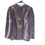 Tory Burch 100% Silk Animal Print Blouse Photo 2