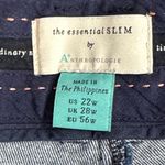 Anthropologie By  Dark Indigo The Essential Slim Jeans Size 22W Photo 2
