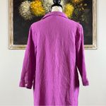 Eileen Fisher J. Jill Womens Medium Petite Pink Mauve 3/4 Sleeve Pullover Dress Photo 5