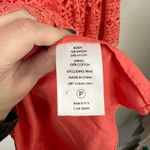 Tracy Reese  New York Coral Pink Beaded Eyelet Dress Size 6 Party Bell Sleeves Photo 7