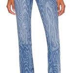 Lovers + Friends Reece High Rise Slim Straight in Blue Canyon Size 30 Photo 0