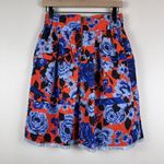 HD in Paris Lyanna Floral Skirt Small Red Blue Anthropologie Feminine Bloomcore Photo 6