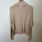 Free People We The Free Tommy Turtleneck Textured Sweater Toasted Almond Beige M Photo 6