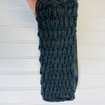 Black Wicker Woven Cross Body Bag 8 x 7" Photo 1