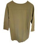 New directions studio medium 3/4 sleeve be happy spread love green Green Photo 4