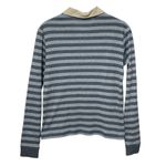 Lacoste Stripe Rugby Polo Shirt XS FR 32 18” p2p Gray/Tan EUC Photo 9