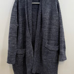 Barefoot Dreams CozyChic Cali Cardi cardigan sweater sz L Large Blue open front Photo 0