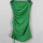 SNDYS x Molly King Nobu Mini Dress Womens 6 Green Strapless Ruched Revolve Party Photo 12