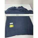 Nautica Womans Pullover Sweater Small Blue Front Tie V Neck Photo 4