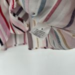 Harper Heritage  Wrap Top Blouse Vertical Stripe Pink 3/4 Balloon Sleeves Size M Photo 11