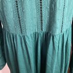 Boden Woven Mix Midi Jersey Dress in emerald night size 8 Photo 10