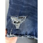 Surprise Jean Shorts Size 5XL with Animal Print Distressing Stretchy Blue Photo 3