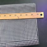 DKNY Gingham Plaid Silk Cropped Pants Black White Preppy Office Womens Size 8 Photo 6