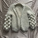 Chunky Bubble Sleeve Crochet Cardigan Photo 0
