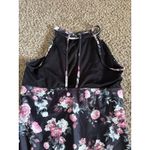 Tropibreeze Women's Black Pink Floral Print Mesh Panel Swimsuit Size 3XL Photo 4