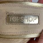 Topshop  Gold Ankle Strap Heeled Sandal Photo 3