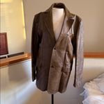 Vintage PIONEER Wear Brown leather Jacket 42L Size undefined Photo 8