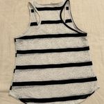 Mary Jane Black and White Lace Tank Top Photo 3
