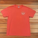 Fruit of the Loom Table Rock Lake Graphic T-shirt coral pink short sleeve humor tee Size Large Photo 0