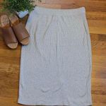 A New Day Women’s Large Gray Ribbed Sweater Midi Skirt Corporatecore Casual Photo 0
