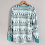 Betsey Johnson 2 Piece Long Sleeve Snowflake Pajama Set L Photo 1