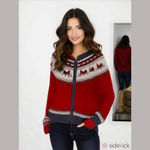 Vintage cardinal embroidered sweater cardigan • grandma’s favorite • 90s 80s Size XL Photo 1