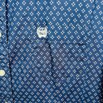 Cinch  Women's Button-Down Western Shirt Blue Pink Dotted Size XXL Flip Cuff Photo 4