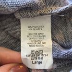 Lightweight Gray Floral Zip Front Baseball Bomber Jacket Large 3/$20 Sale! Photo 4