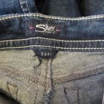 Silver Jeans Silver Blue Jeans Suki W27 x L 22 1/2  22.5 Stretch Embroidered Photo 3