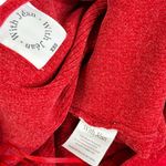 With Jean WITH JÉAN Belle Crushed Velvet Strapless Top, Red, XXS Photo 9