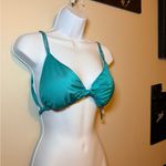 Victoria's Secret Elegant Victoria Secret Teal Bikini Y2K Top Women's Swimsuit XL NWT bling Photo 2
