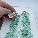 NWT Calypso Studio’s Ocean Carnival necklace & earrings. Green Photo 4