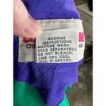 IZOD cobblestone  jacket windbreaker green purple 1980s snap front double collar Photo 14